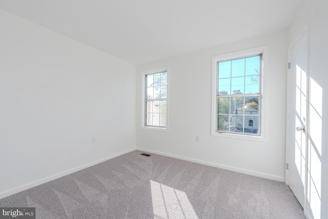 unfurnished room featuring carpet and a healthy amount of sunlight