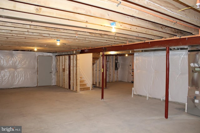 view of basement