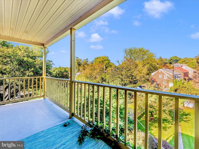 view of balcony