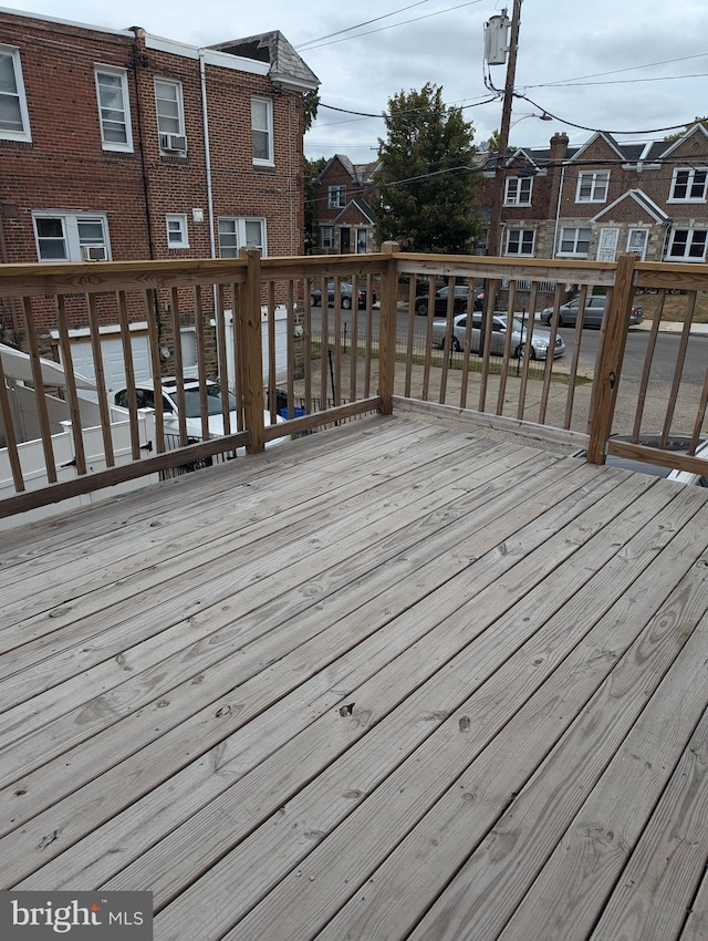 deck featuring cooling unit