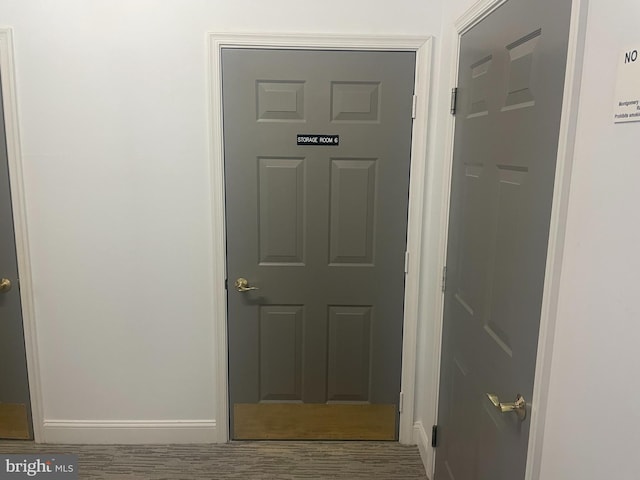 doorway to outside featuring hardwood / wood-style floors