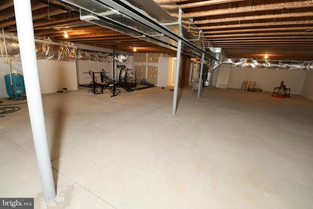 view of basement