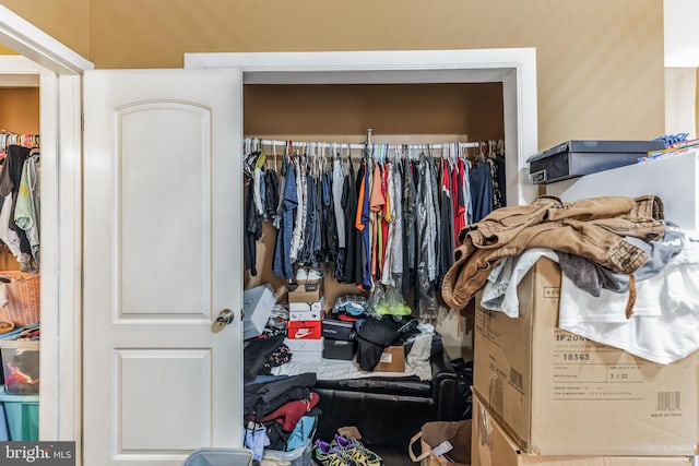 view of closet