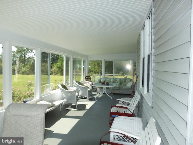 view of sunroom / solarium