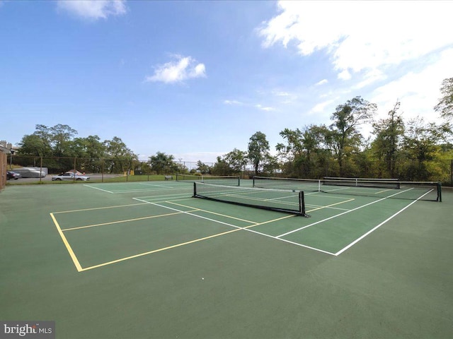 view of tennis court