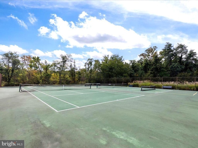 view of sport court