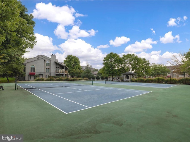 view of tennis court