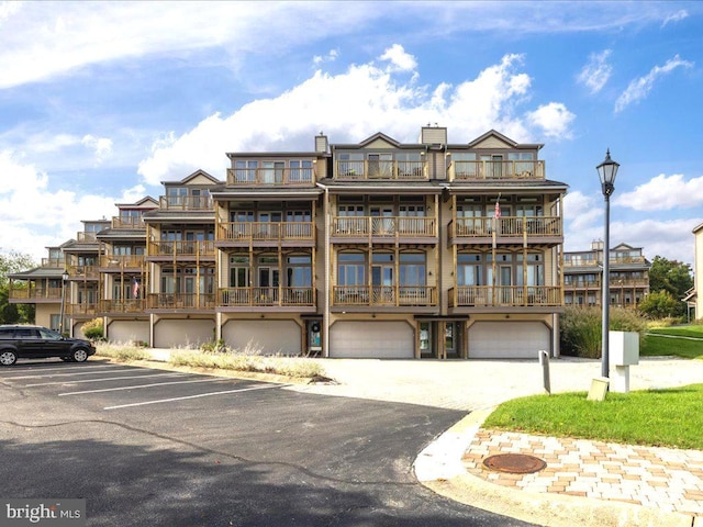 view of property featuring a garage