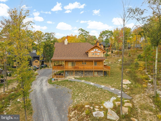 exterior space featuring a porch