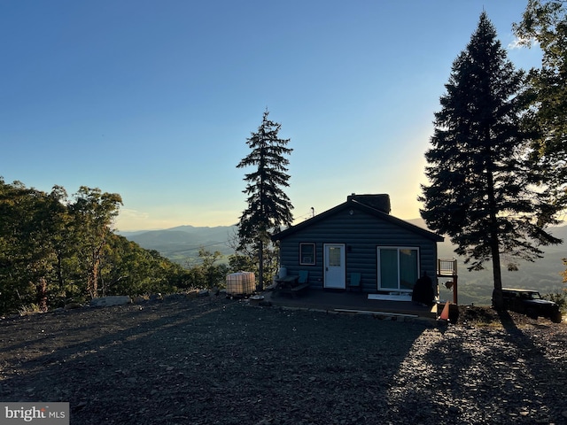 1604 High Knob Rd, Old Fields, WV 26845 - view of back of property at dusk