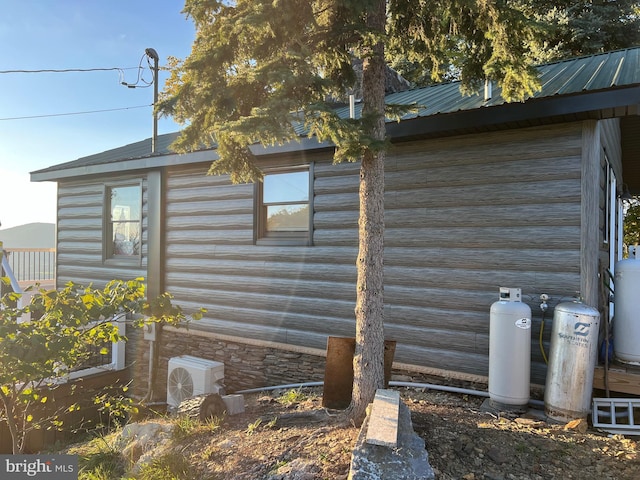 1604 High Knob Rd, Old Fields, WV 26845 - view of side of property featuring an ac unit and a metal roof