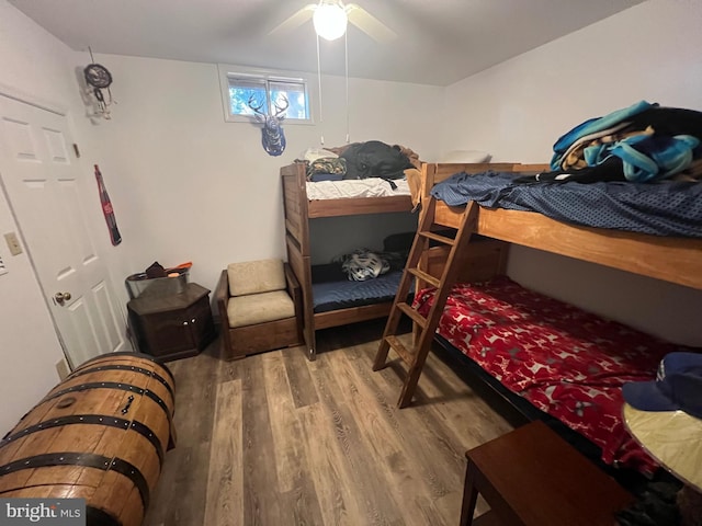 1604 High Knob Rd, Old Fields, WV 26845 - bedroom with wood finished floors and a ceiling fan