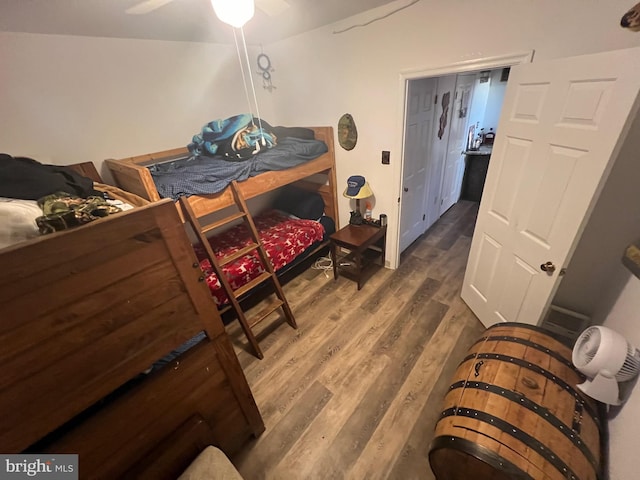 1604 High Knob Rd, Old Fields, WV 26845 - bedroom featuring wood finished floors and a ceiling fan