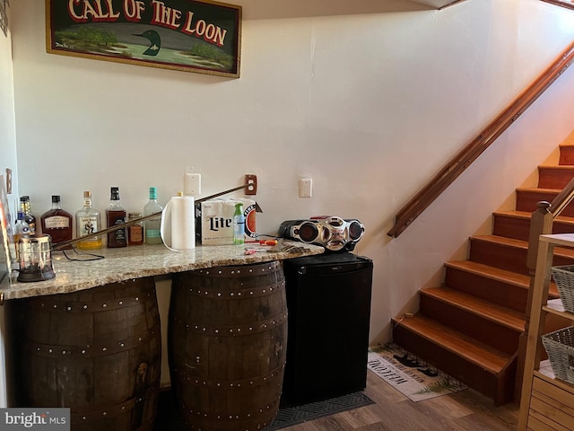 1604 High Knob Rd, Old Fields, WV 26845 - indoor bar featuring wood finished floors and stairway