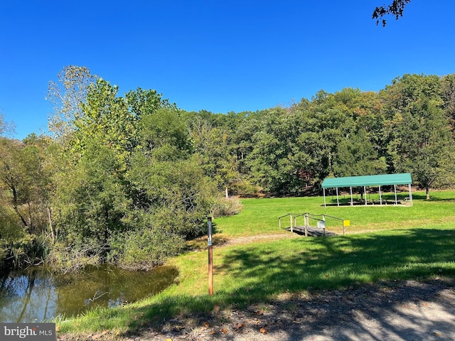 1604 High Knob Rd, Old Fields, WV 26845 - surrounding community featuring a lawn, a view of trees, and a water view