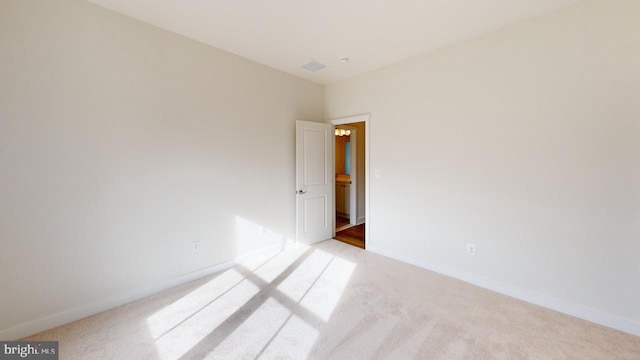 view of carpeted empty room