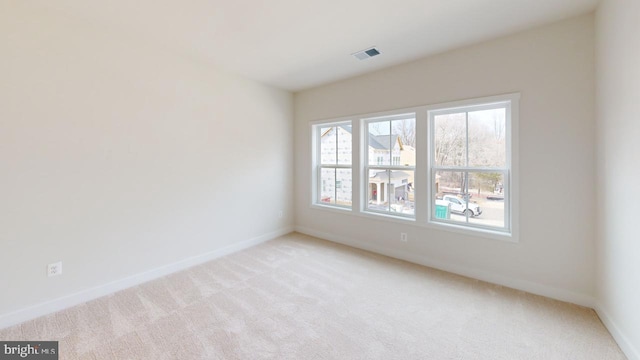 view of carpeted empty room