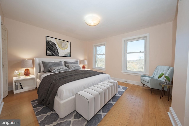 bedroom featuring hardwood / wood-style floors