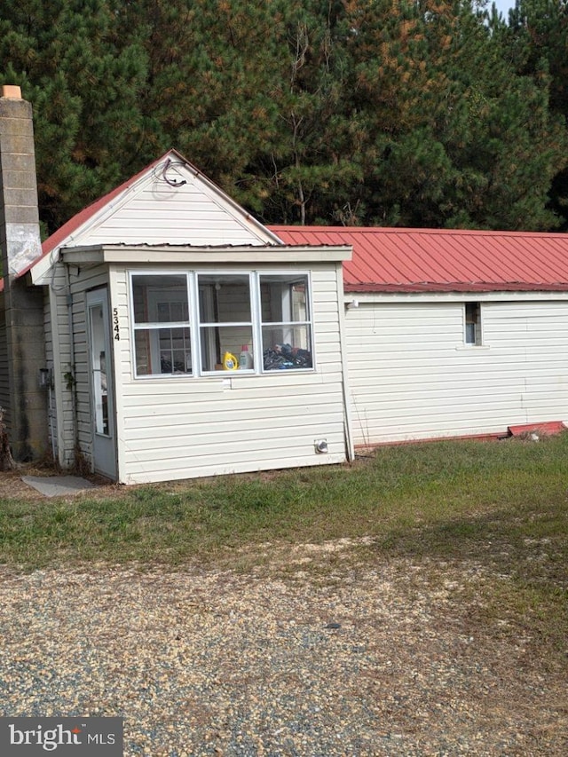 view of home's exterior