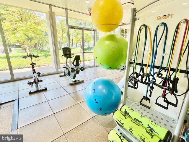 view of exercise room