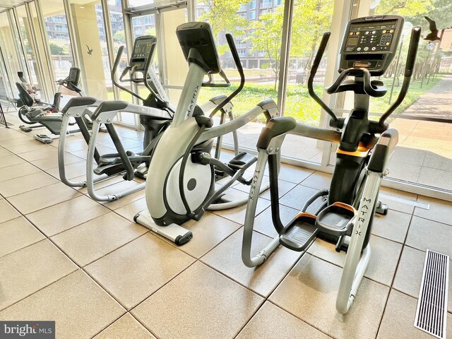 520 N Street Street SW Unit S622, Washington, DC 20024 - exercise room with plenty of natural light
