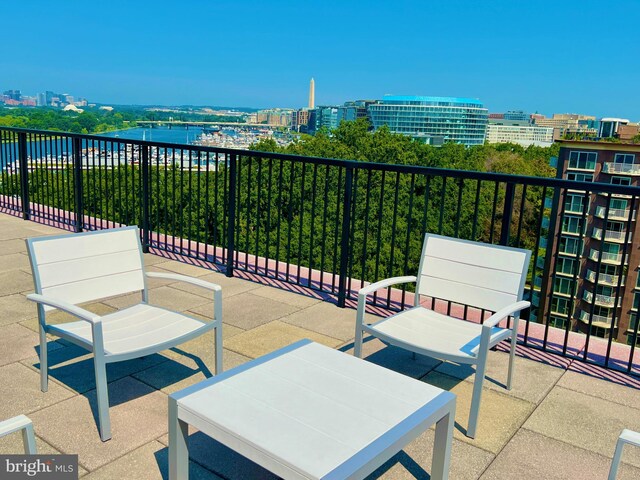 520 N Street Street SW Unit S622, Washington, DC 20024 - balcony featuring a water view and a city view