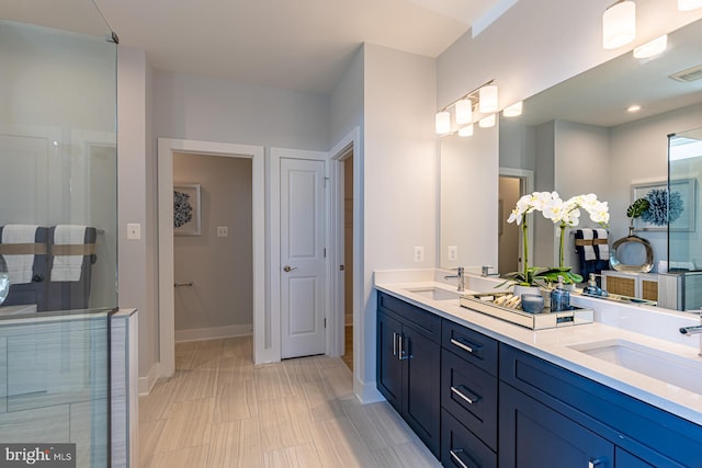 bathroom featuring vanity