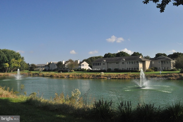 view of water feature