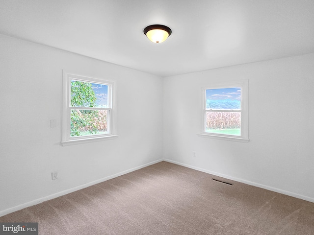 view of carpeted empty room