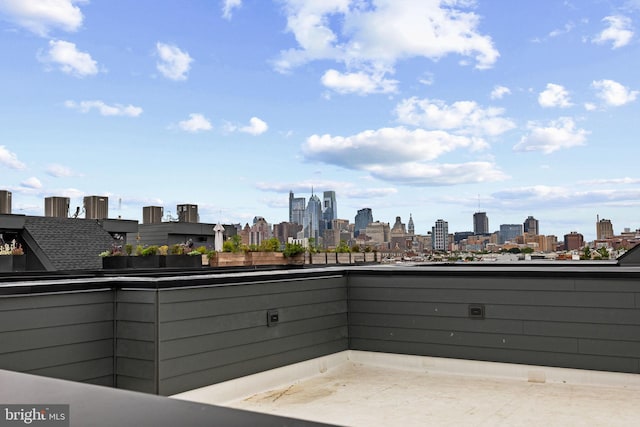 706 Latona St Unit F, Philadelphia, PA 19147 - view of patio / terrace with a skyline view