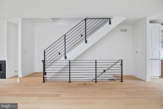 706 Latona St Unit F, Philadelphia, PA 19147 - stairway featuring wood finished floors and baseboards