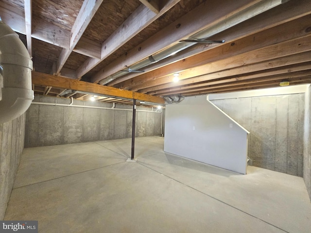 view of basement