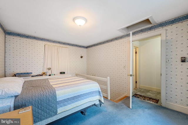 bedroom featuring carpet floors