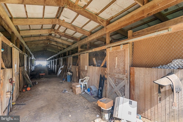 view of horse barn