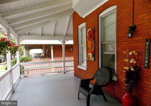 view of patio / terrace featuring a porch