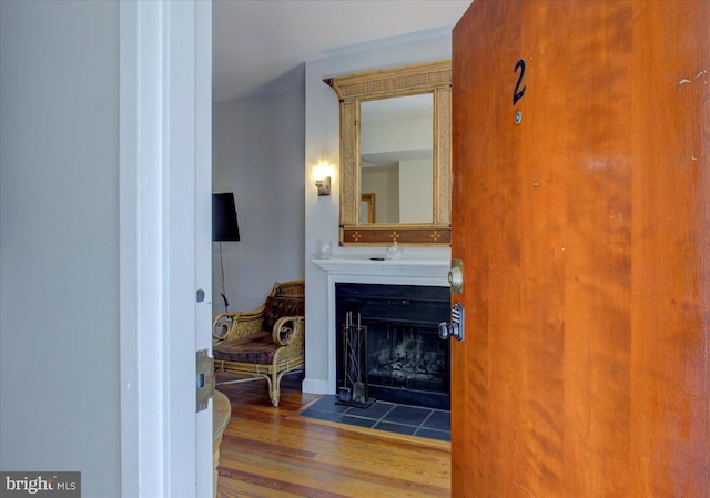 interior space featuring hardwood / wood-style floors