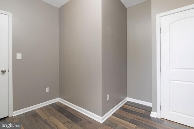 interior space featuring dark wood-type flooring