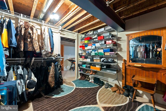 view of storage room
