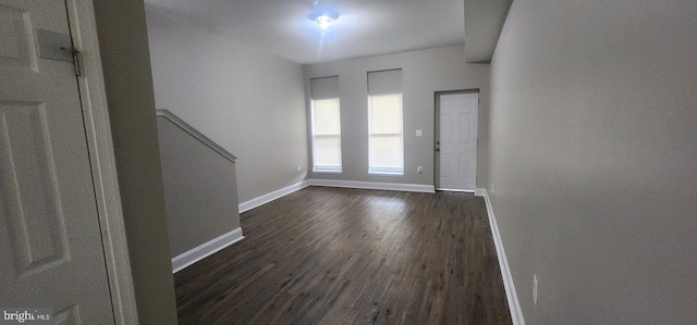 entryway featuring dark hardwood / wood-style floors