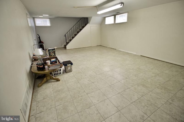 view of basement