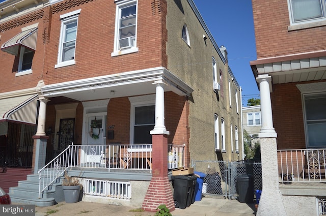 exterior space featuring a porch