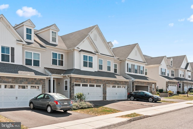 view of property with a garage