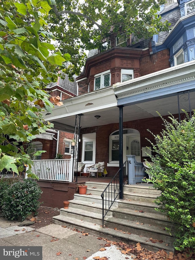 exterior space featuring a porch