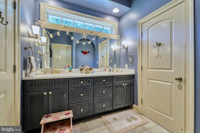 bathroom with vanity