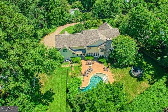 birds eye view of property