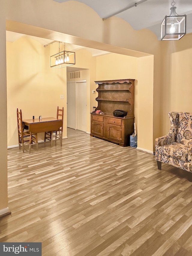 interior space featuring hardwood / wood-style floors