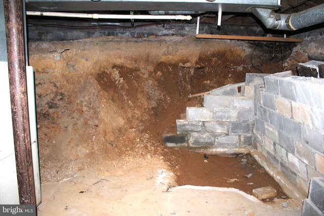 view of basement