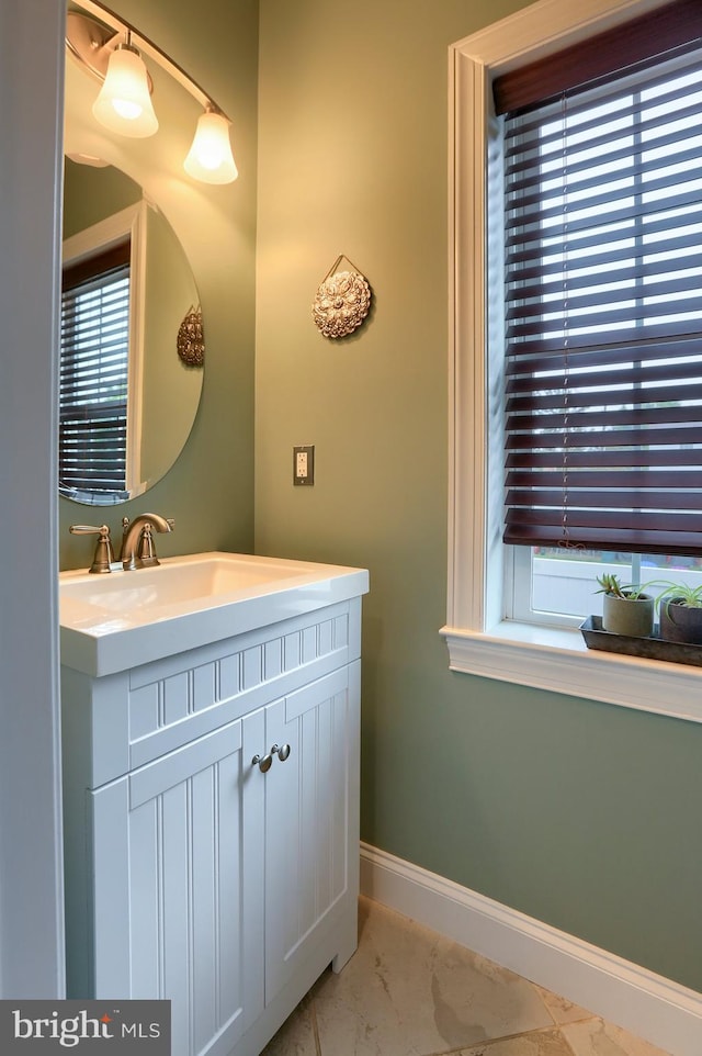 bathroom with vanity