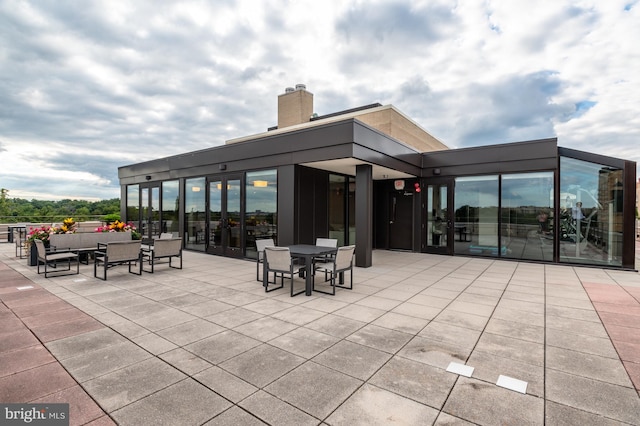 view of patio / terrace with an outdoor living space