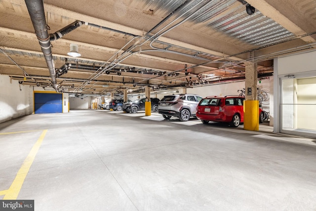 view of parking deck